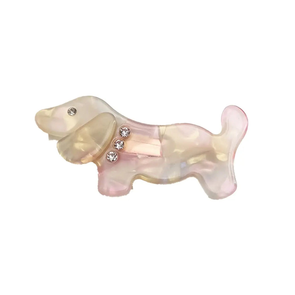 Dog Shaped Rhinestone Hair Clip – Cute Cartoon Hairpin Hair Clip SWANS