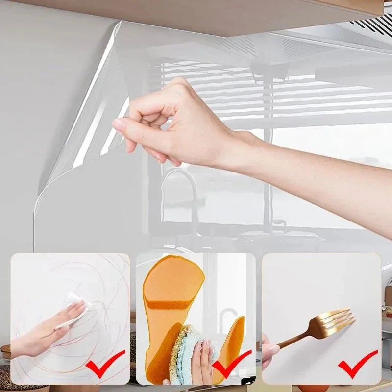 SWANS Electrostatic Kitchen Wall Protective Film – Oil & Stain Wall Protective Film SWANS