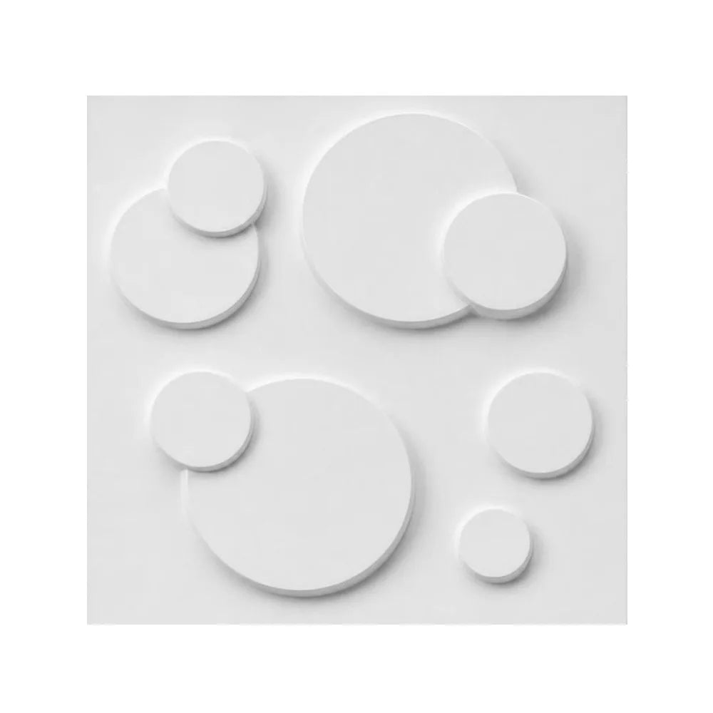 White 3D PVC Wall Panel 50x50cm – Embossed Photography Backdrop Photography Backdrop Panel SWANS 5