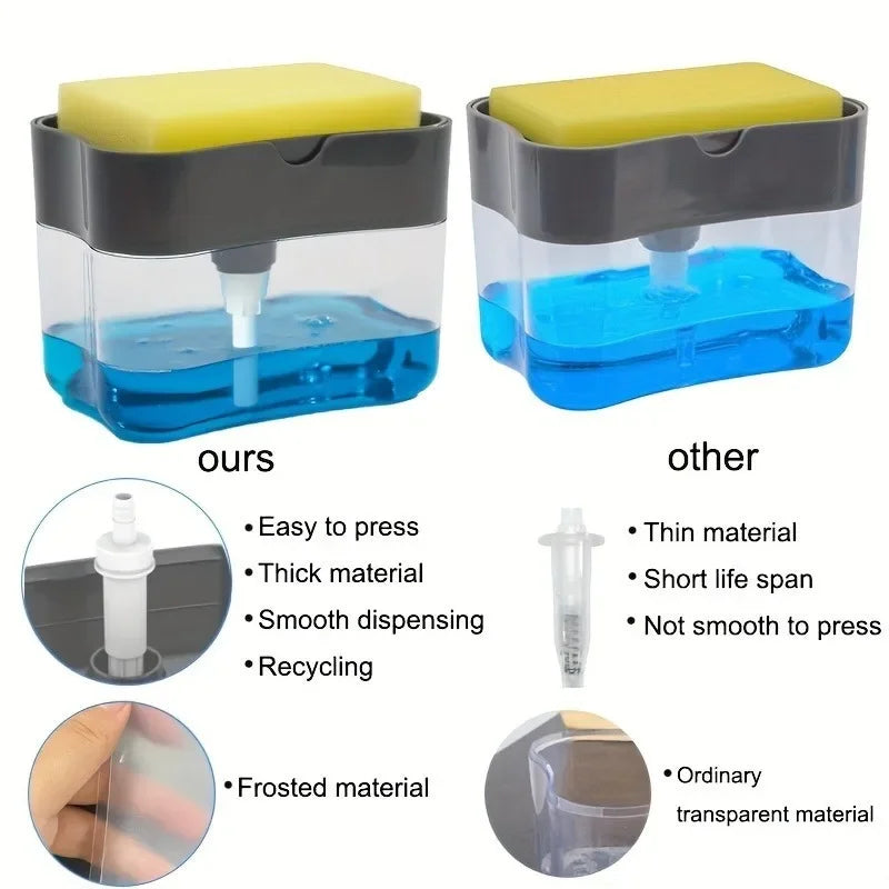 SWANS Dish Soap Dispenser & Sponge Holder – Sink Organizer Sink Organizer SWANS
