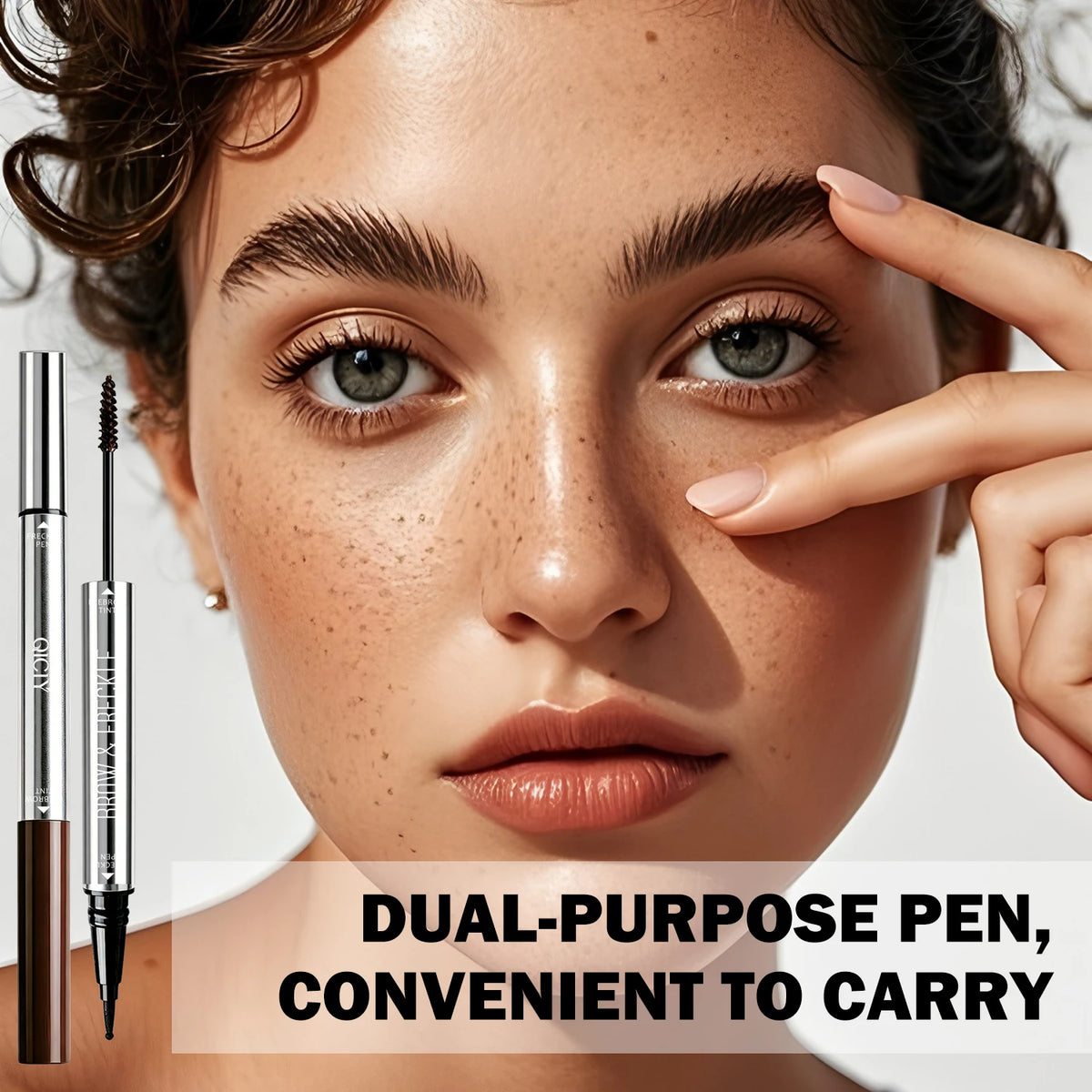 2-in-1 Eyebrow Tint & Freckle Pen – Waterproof Dual-End Eyebrow & Freckle Pen SWANS