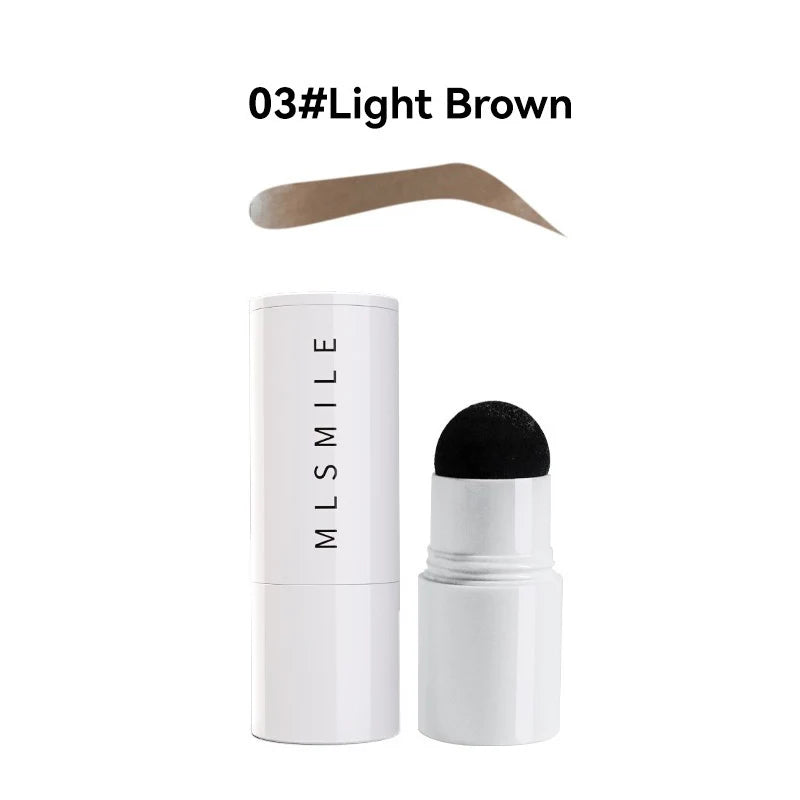 Waterproof Eyebrow Stamp Kit – Stencils, Powder & Brushes Eyebrow Stamp Kit SWANS 03 Light Brown
