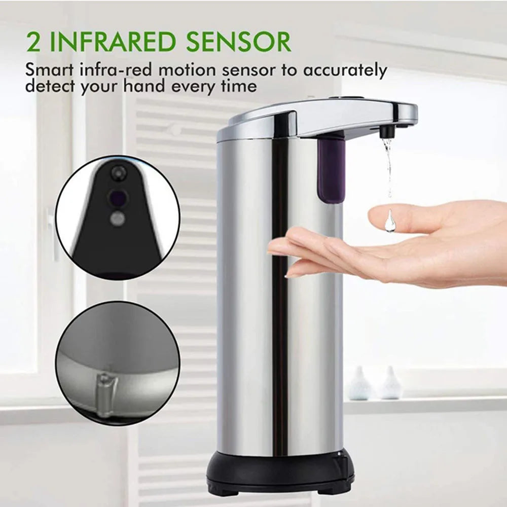 SWANS Touchless Stainless Steel Automatic Soap Dispenser Automatic Soap Dispenser SWANS