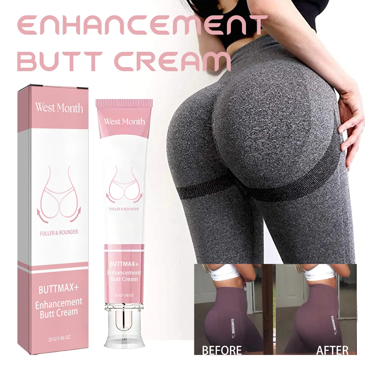 Hip Enhancement Firming Cream – Sculpting & Butt Lifting 30g Body Firming Cream SWANS