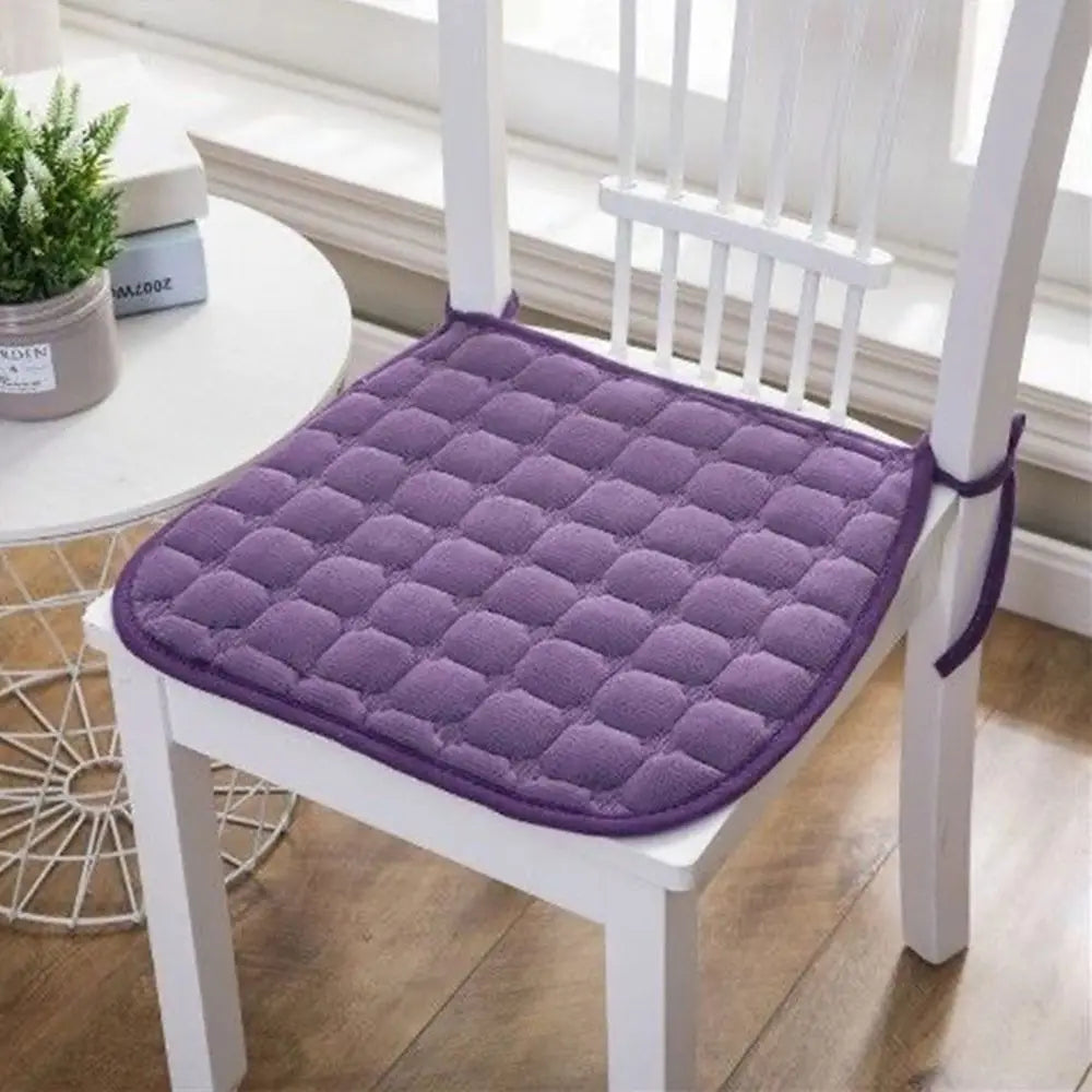 Quilted Chair Seat Cushion Tie Straps – 40x40 & 45x45cm Chair Seat Cushion SWANS
