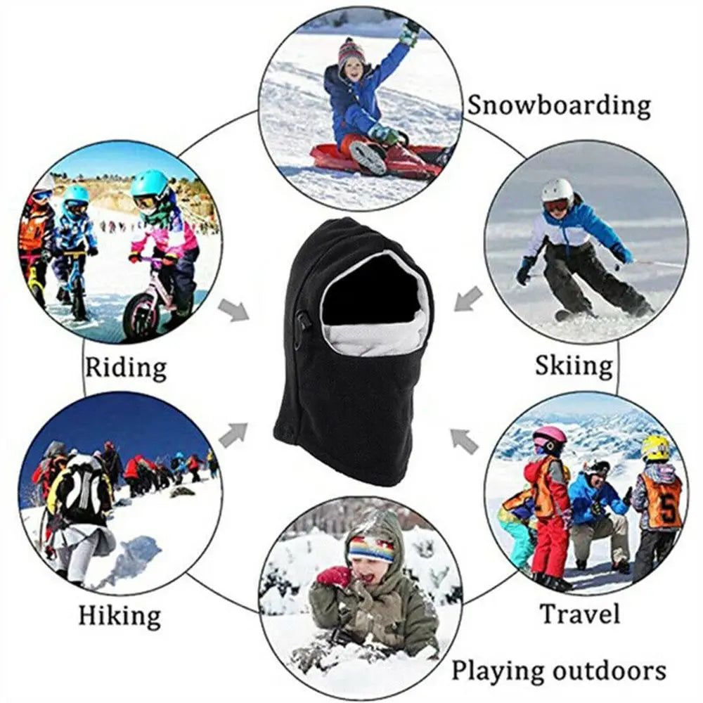 Kids Thermal Balaclava Ski Mask Full Face Hat – Ages 3–12 Kids Balaclava Hat SWANS