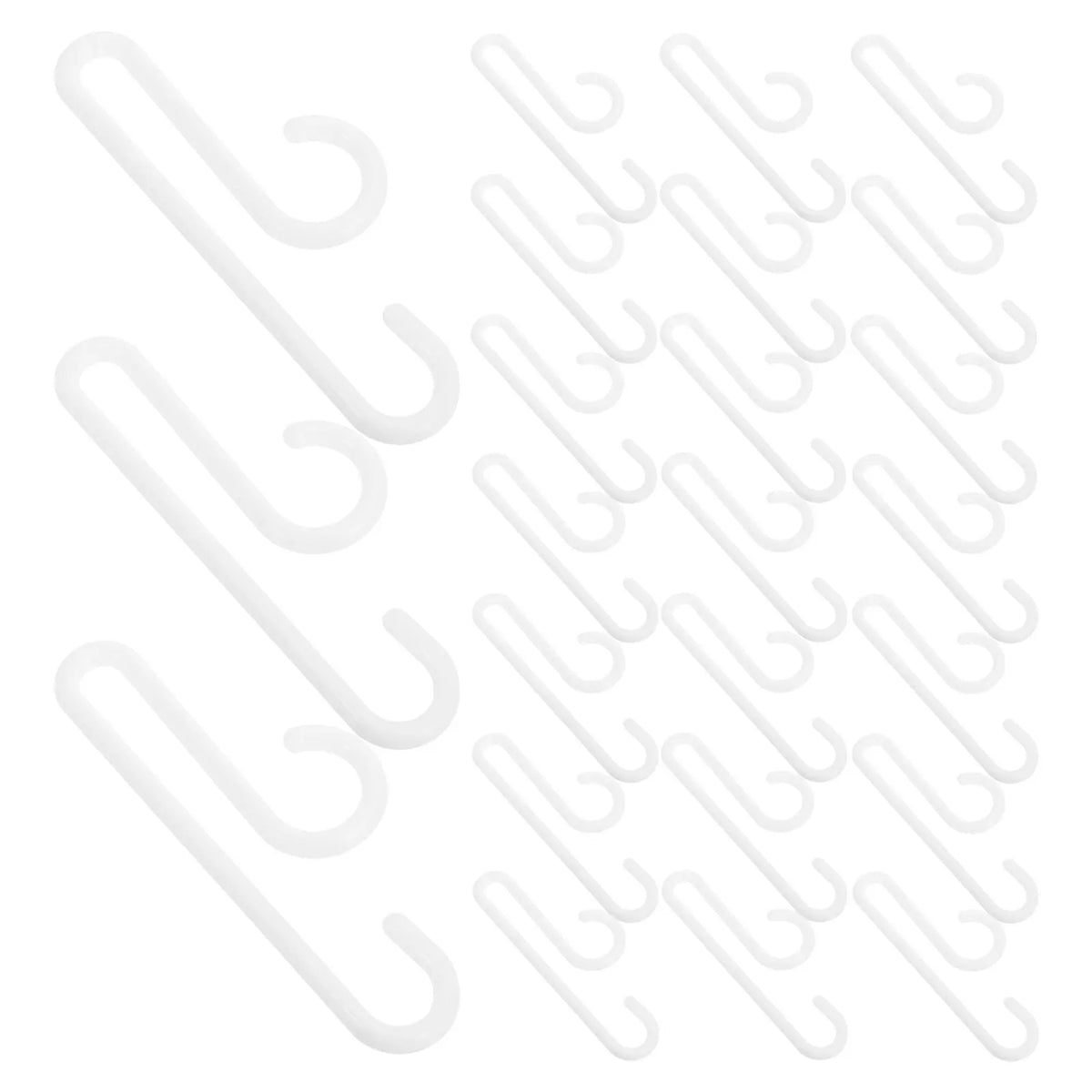 100-Pack Non-Slip Plastic Sock Hanger Display & Laundry Clips Sock Hanger Clips SWANS