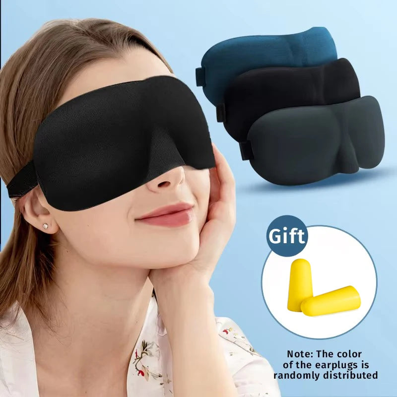3D Contoured Sleep Eye Mask – Light Blocking Blindfold Sleep Eye Mask SWANS