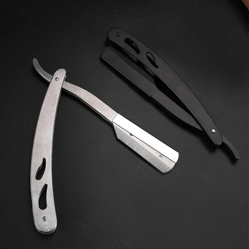 SWANS Men's Straight Razor – Stainless Steel Manual Shaver Straight Razor SWANS