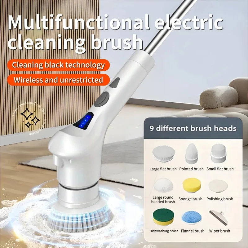 SWANS Rechargeable Electric Spin Scrubber Cordless Cleaning Brush Electric Spin Scrubber SWANS