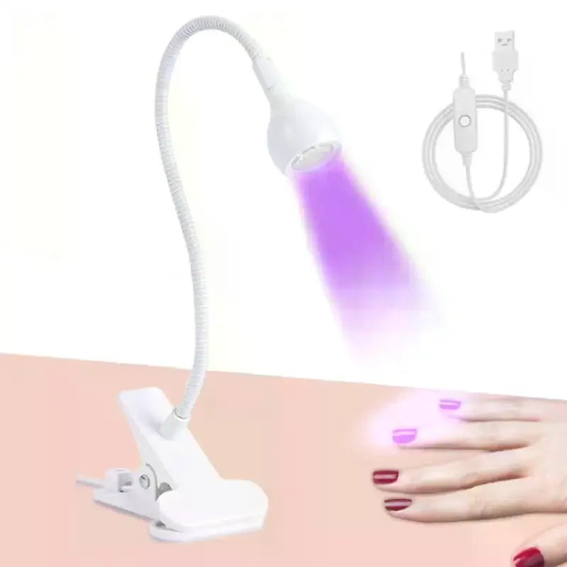 YOVIP Clip-On UV LED Nail Lamp 5W Portable Gel Dryer UV Nail Curing Lamp SWANS