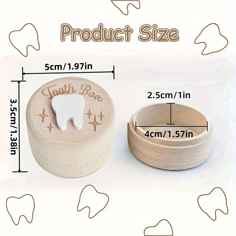Wooden Tooth Fairy Box – Unfinished Wood Baby Keepsake Wood Keepsake Box SWANS