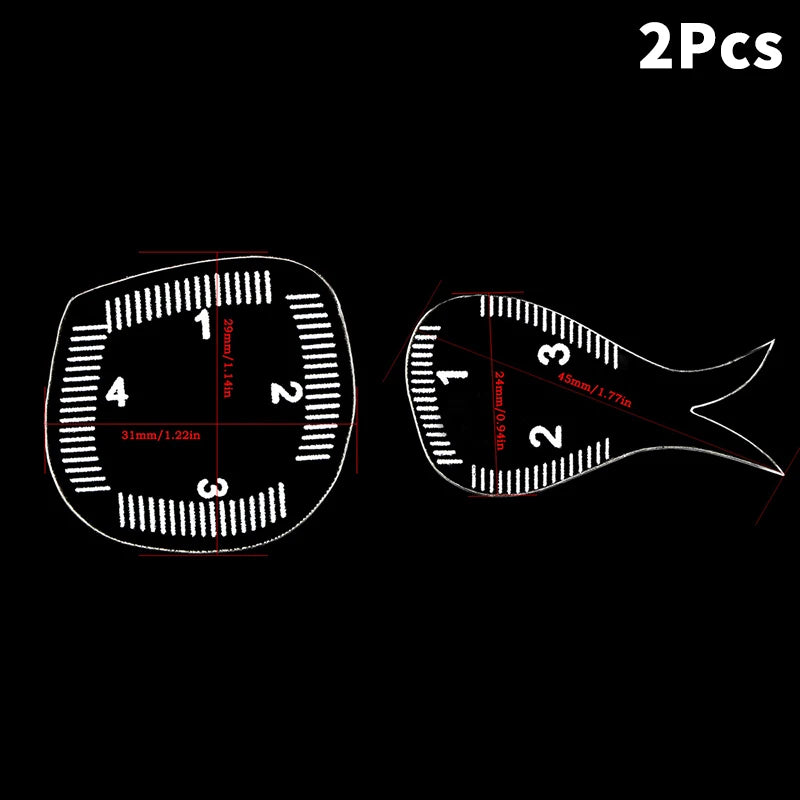 Brow Mapping Ruler – Eyebrow Shaping & Microblading Stencil Eyebrow Shaping Tool SWANS 2Pcs AD