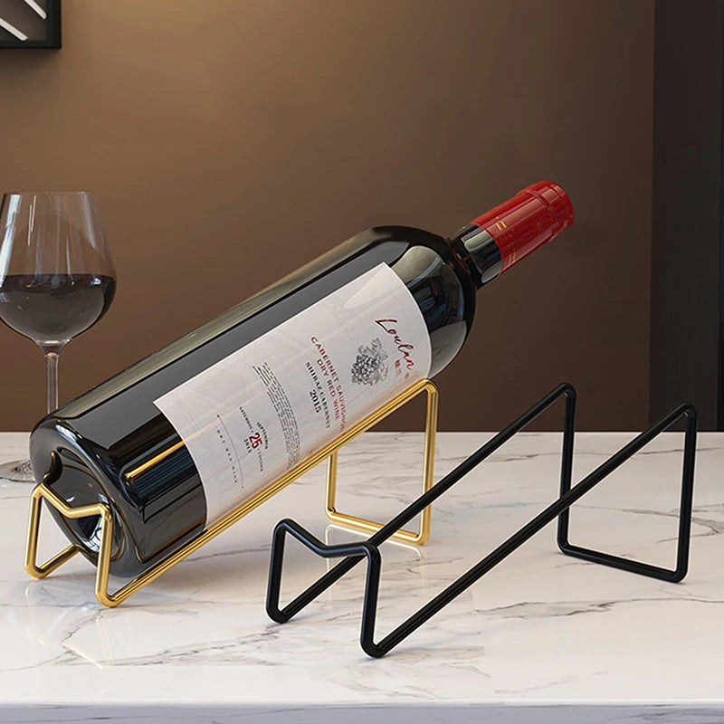 Countertop Wine Bottle Rack – Iron Display & Storage Stand Wine Bottle Rack SWANS