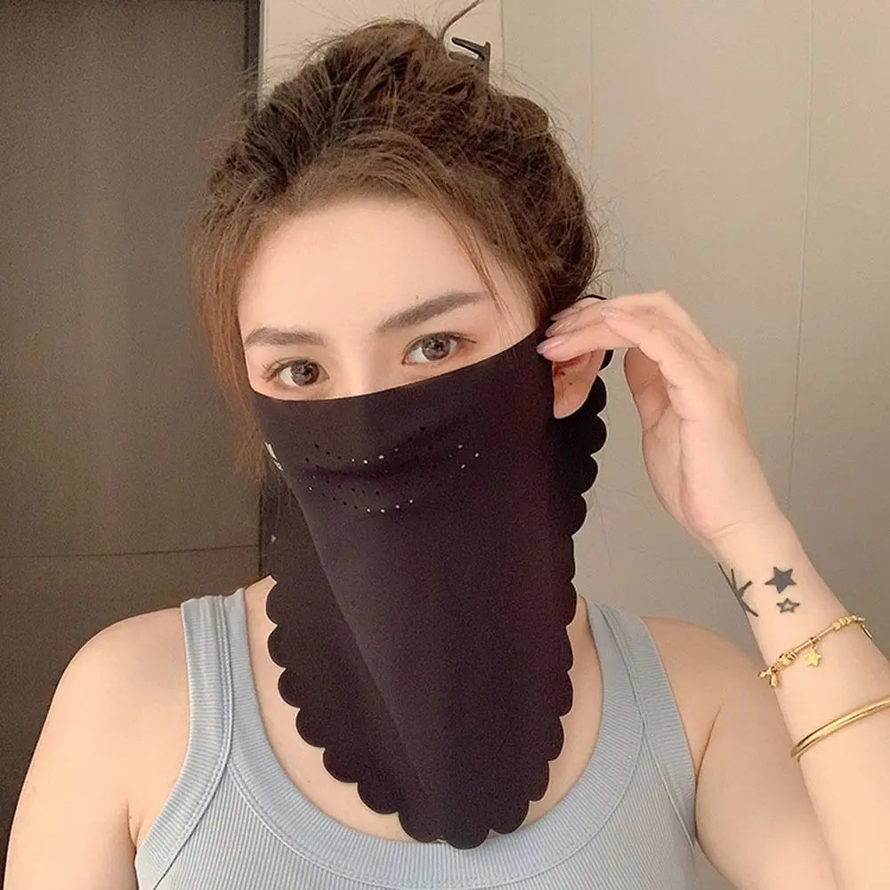 UPF 50+ Sun Protection Face Mask & Neck Scarf – Breathable Sun Protection Scarf SWANS
