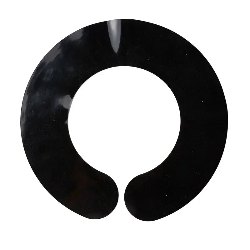 SWANS Silicone Hair Cutting Collar Cape – Waterproof Salon Shawl Salon Cutting Cape SWANS Black
