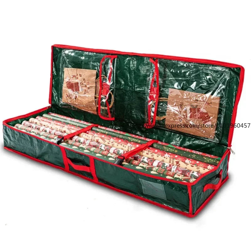 Wrapping Paper Storage Bag – 600D Oxford Cloth Organizer Gift Wrap Organizer SWANS