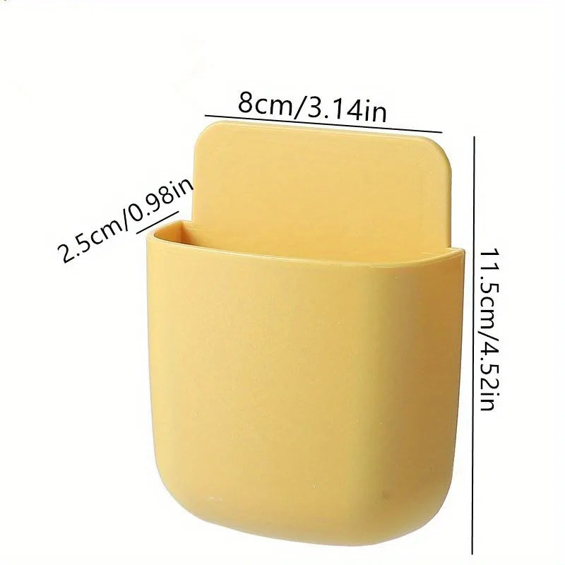Wall-Mounted Adhesive Remote Control Storage Box Organizer Wall Storage Box SWANS