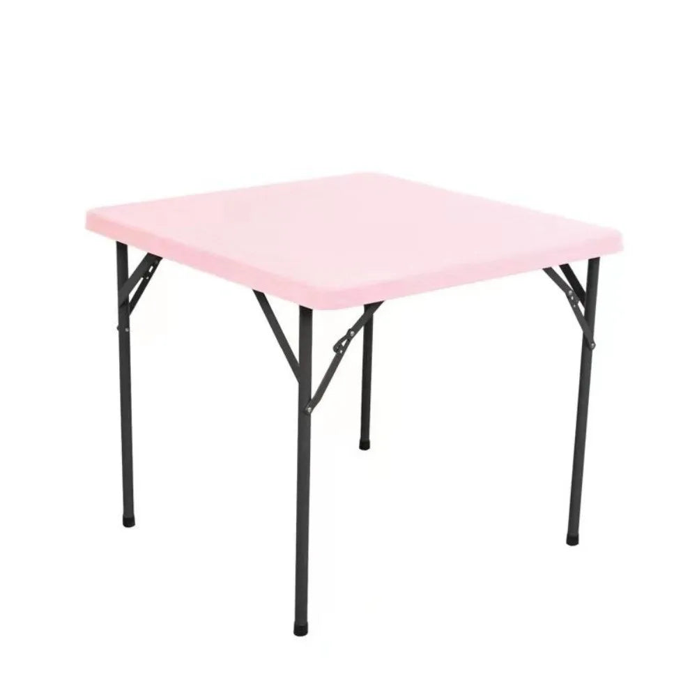 Stretch Spandex Square Tablecloth – Fitted Elastic Table Cover Fitted Tablecloth SWANS Pink