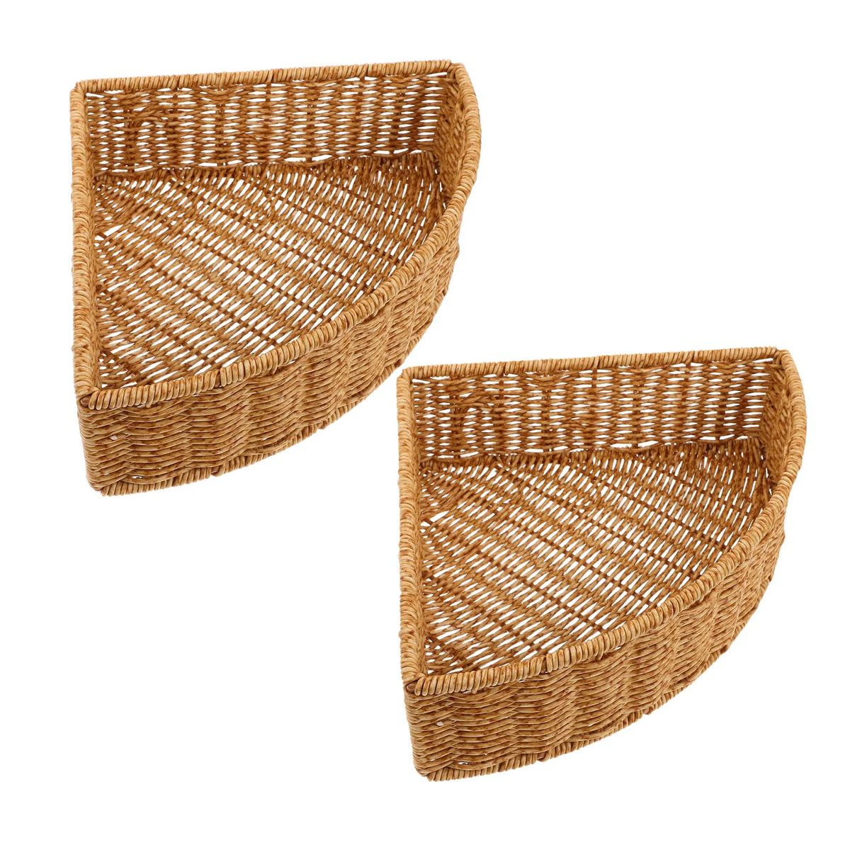 2-Pack Triangle Corner Storage Baskets – Bathroom & Kitchen Organizer Corner Storage Basket SWANS