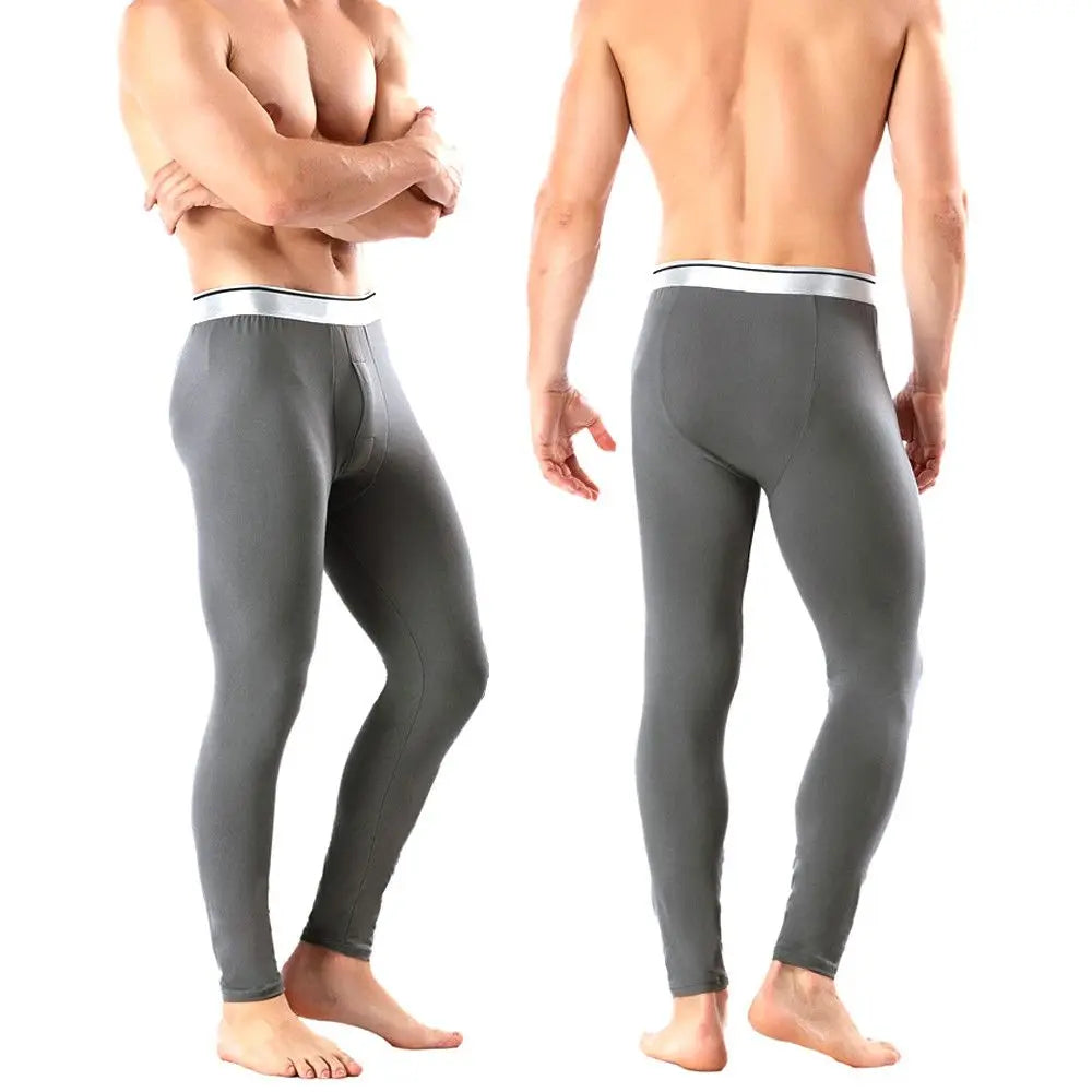Men's Fleece Lined Thermal Long Johns Winter Base Layer Pants Thermal Long Johns SWANS