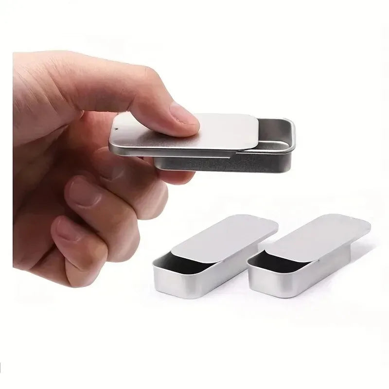 SWANS Tin Box – Portable Metal Candy & Mini Storage Container Metal Storage Tin SWANS