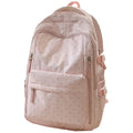 Nylon Polka Dot Backpack – Large Capacity Waterproof Daypack Nylon Backpack SWANS Pink