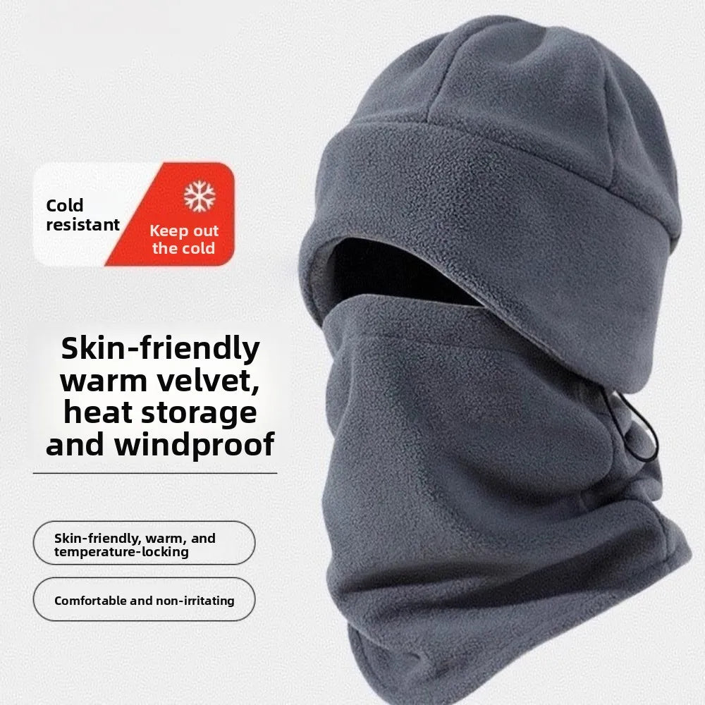 Polar Fleece Hat & Scarf Set – Windproof Winter Cap Hat & Scarf Set SWANS