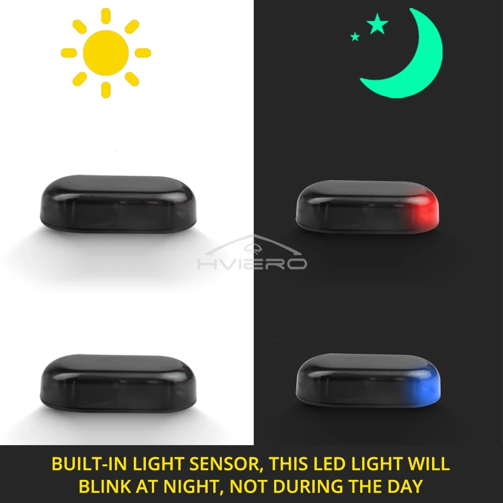 Solar Dummy Car Alarm LED Flashing Security Light – HVIERO Dummy Alarm Light SWANS