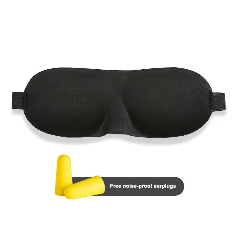 3D Sleep Mask – Memory Foam Light-Blocking Eye Mask Sleep Eye Mask SWANS Black One Size