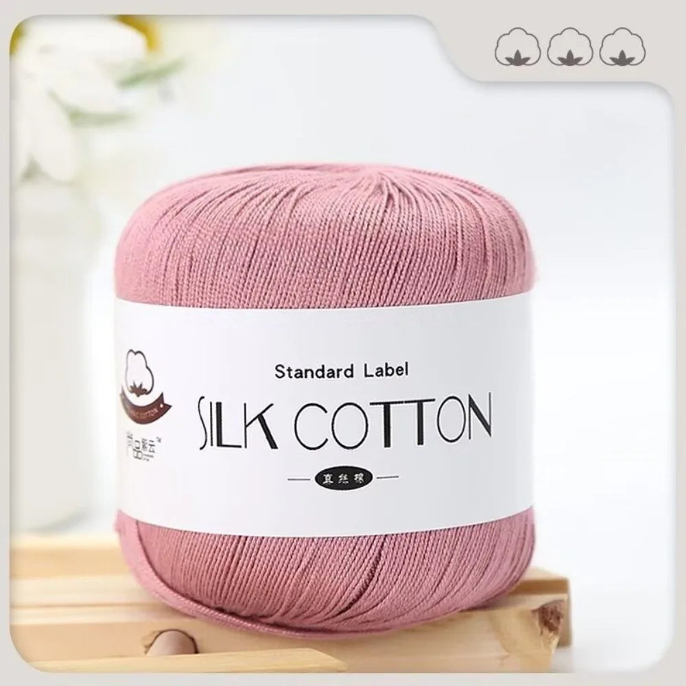 Milk Cotton Silk Yarn 50g – Soft DIY Crochet & Knitting Yarn Crochet Knitting Yarn SWANS 18