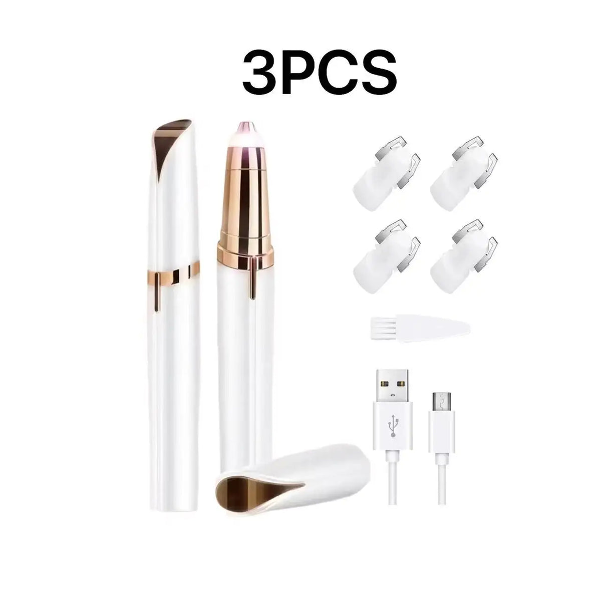 SWANS USB Rechargeable Electric Eyebrow Trimmer for Women Electric Eyebrow Trimmer SWANS 3pcs