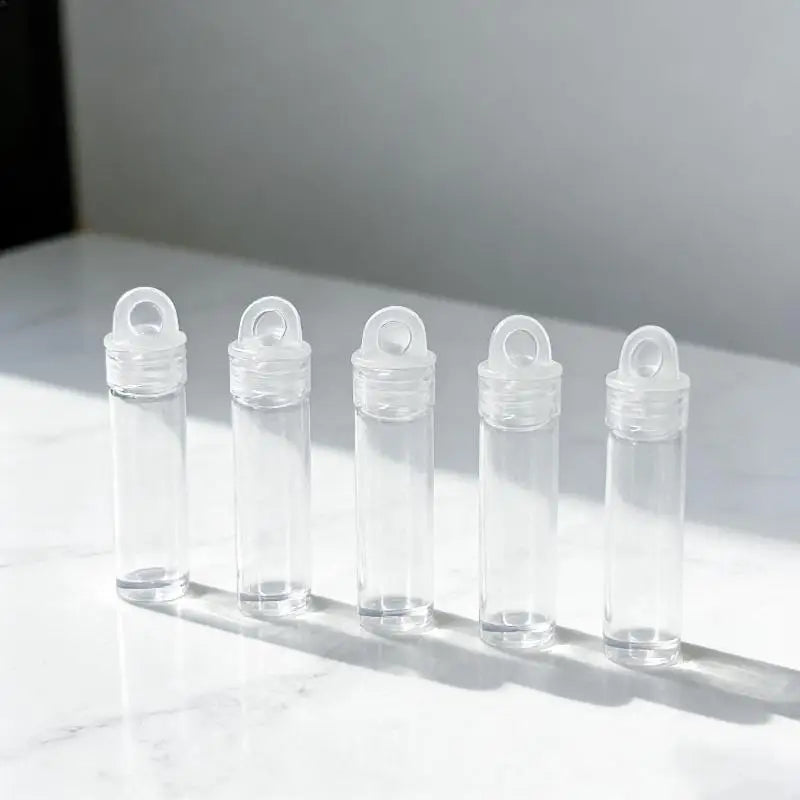 Clear Plastic Storage Tubes with Caps – 10-Pack Bead Organizers Craft Storage Tubes SWANS