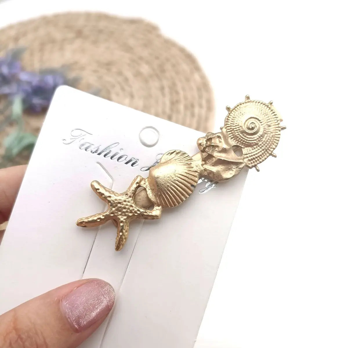 Women's Geometric Water Drop Alloy Hair Clip Barrette Hair Clip Barrette SWANS 01