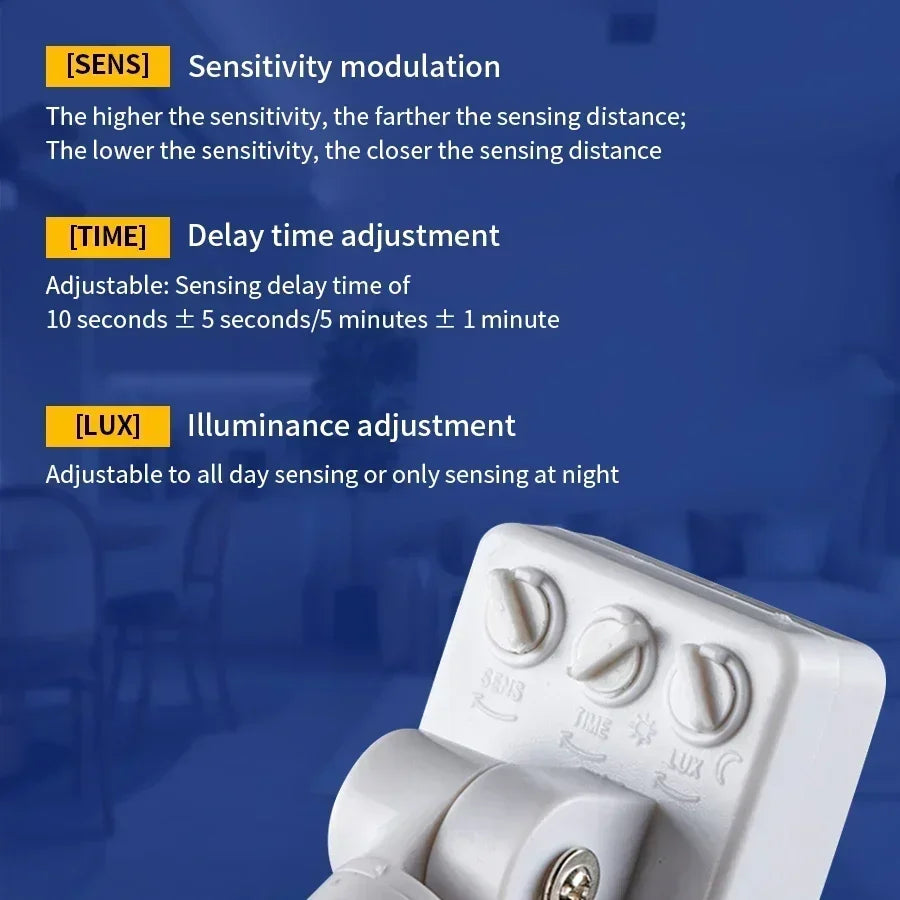 PIR Motion Sensor Switch 110–240V Auto Light On/Off – GGBEE Motion Sensor Switch SWANS