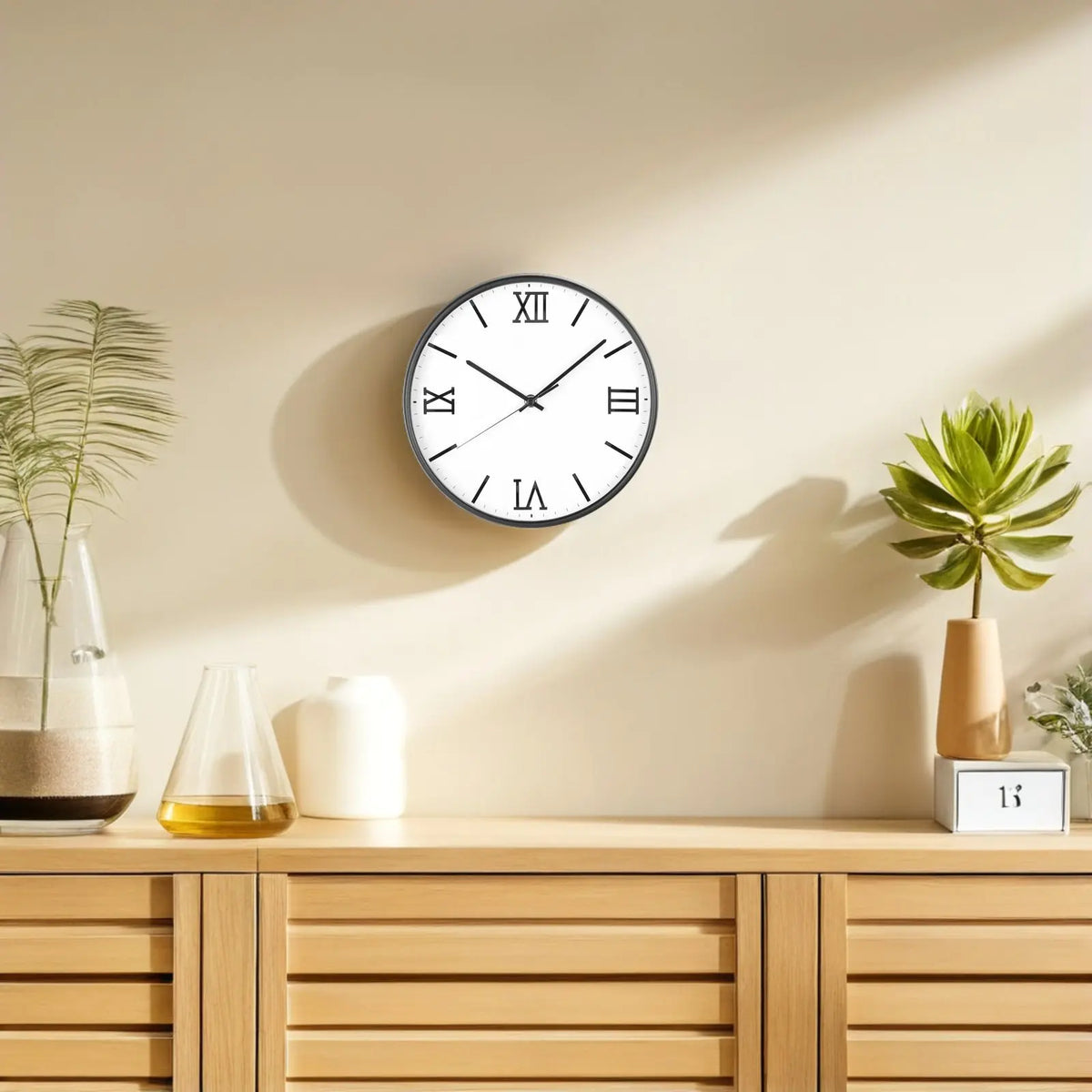 Acrylic Mirrored Roman Numeral Clock Stickers | DIY Wall Clock Clock Number Stickers SWANS