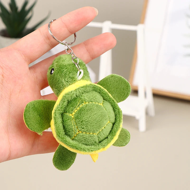 Cute Turtle Plush Keychain 10CM – Soft Stuffed Animal Pendant Plush Keychain Toy SWANS