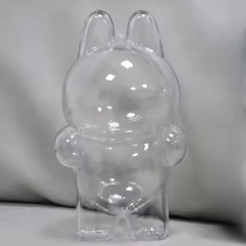 Clear PVC Doll Display Box – Mini Portable Storage Case Doll Display Case SWANS Stand