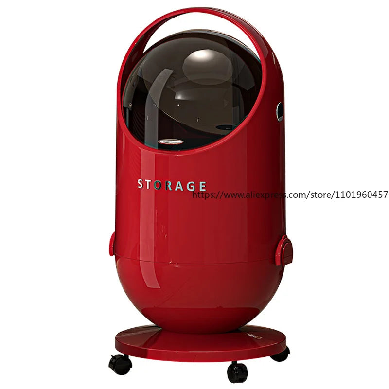 SWANS Rolling Trash Bin with Lid & Wheels – Stylish Home Waste Can Rolling Trash Bin SWANS