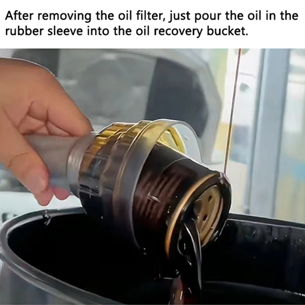 Universal Automotive Oil Change Funnel & Filter Removal Tool Oil Change Funnel SWANS
