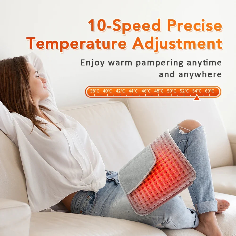 Electric Heated Waist Belt – 10-Level Thermal Pad & Hand Warmer Heated Waist Belt SWANS