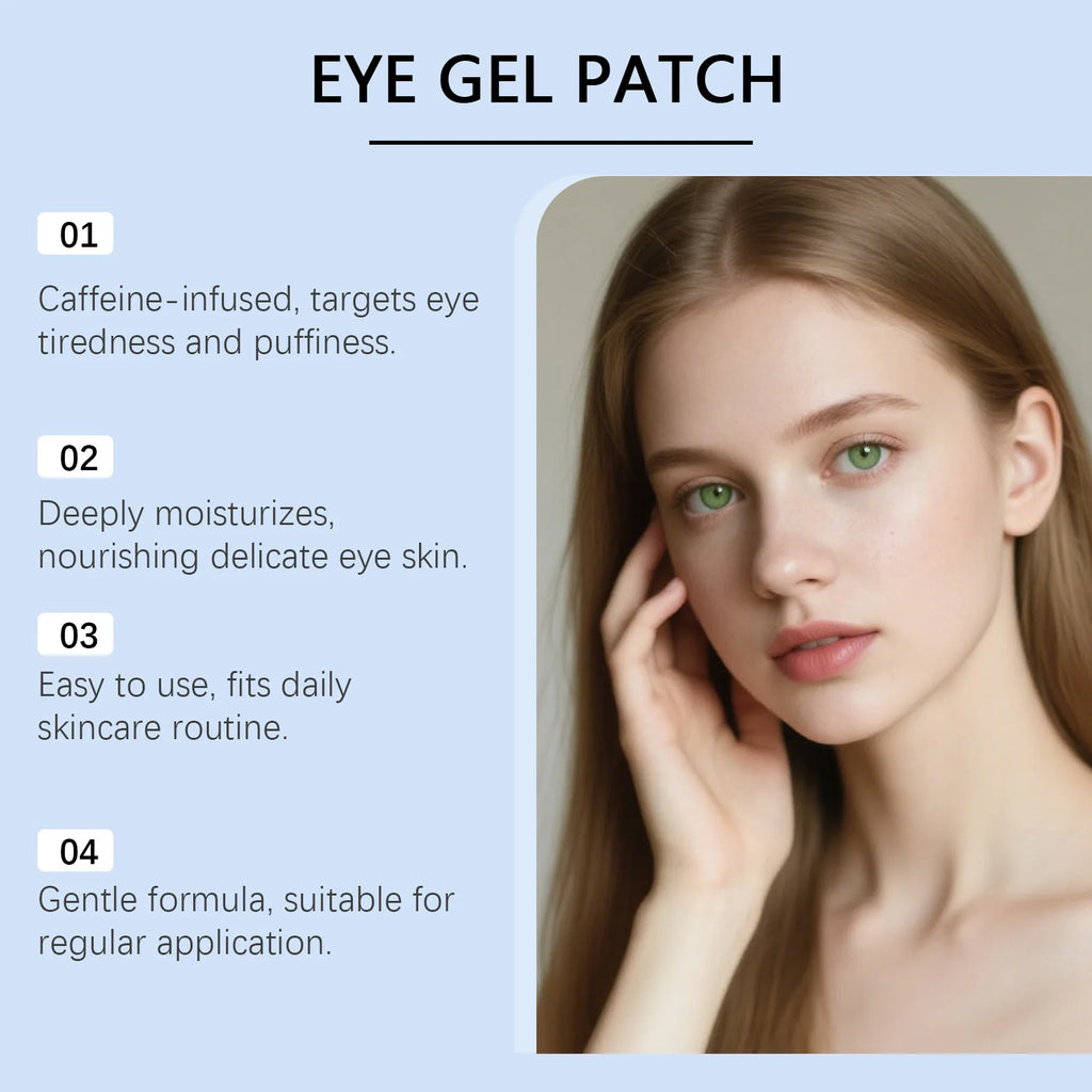 60-Pack Caffeine Eye Patches – Firming & Moisturizing Eye Masks Eye Gel Patches SWANS