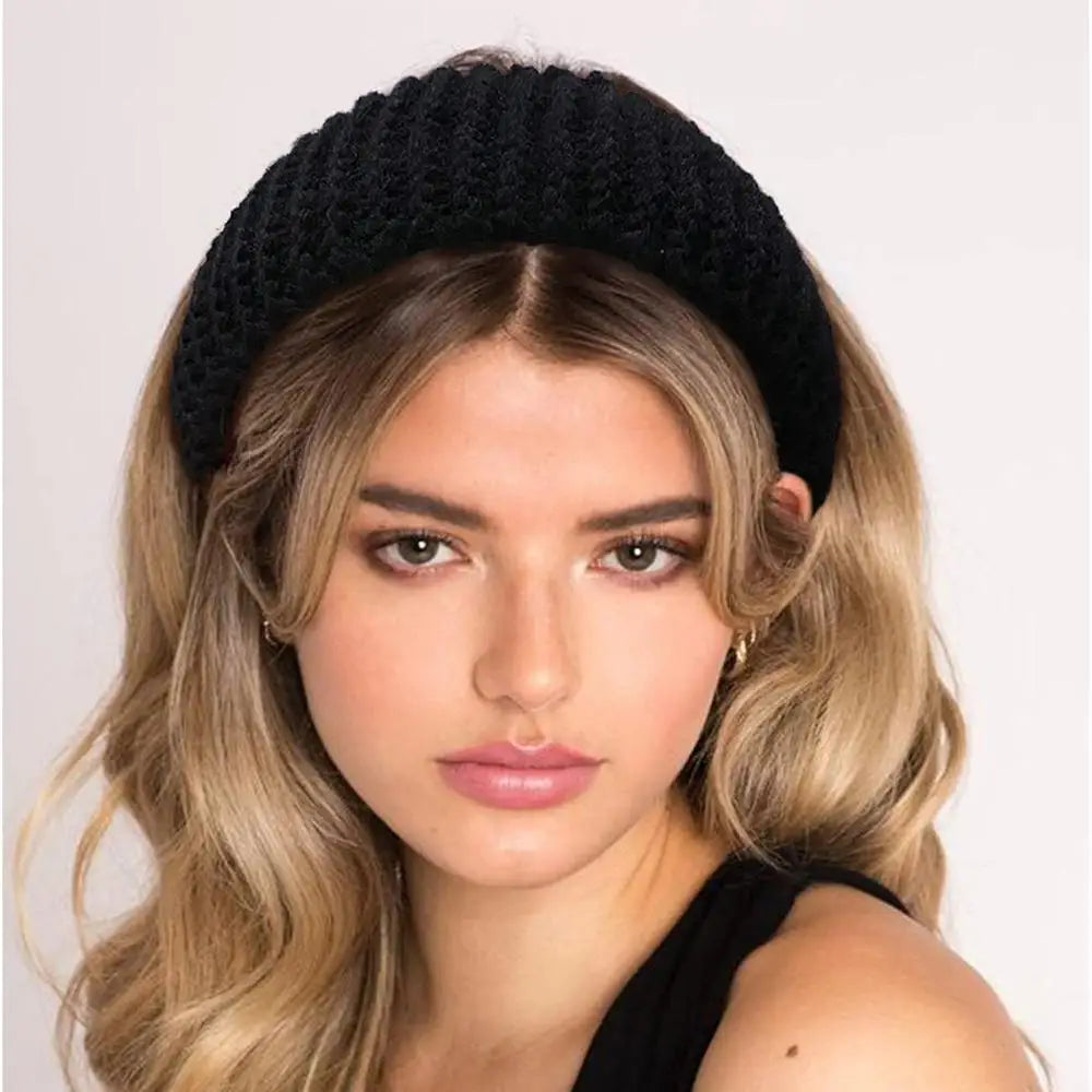 Women's Knitted Headband – Warm Wool Head Wrap Accessory Knitted Headband SWANS