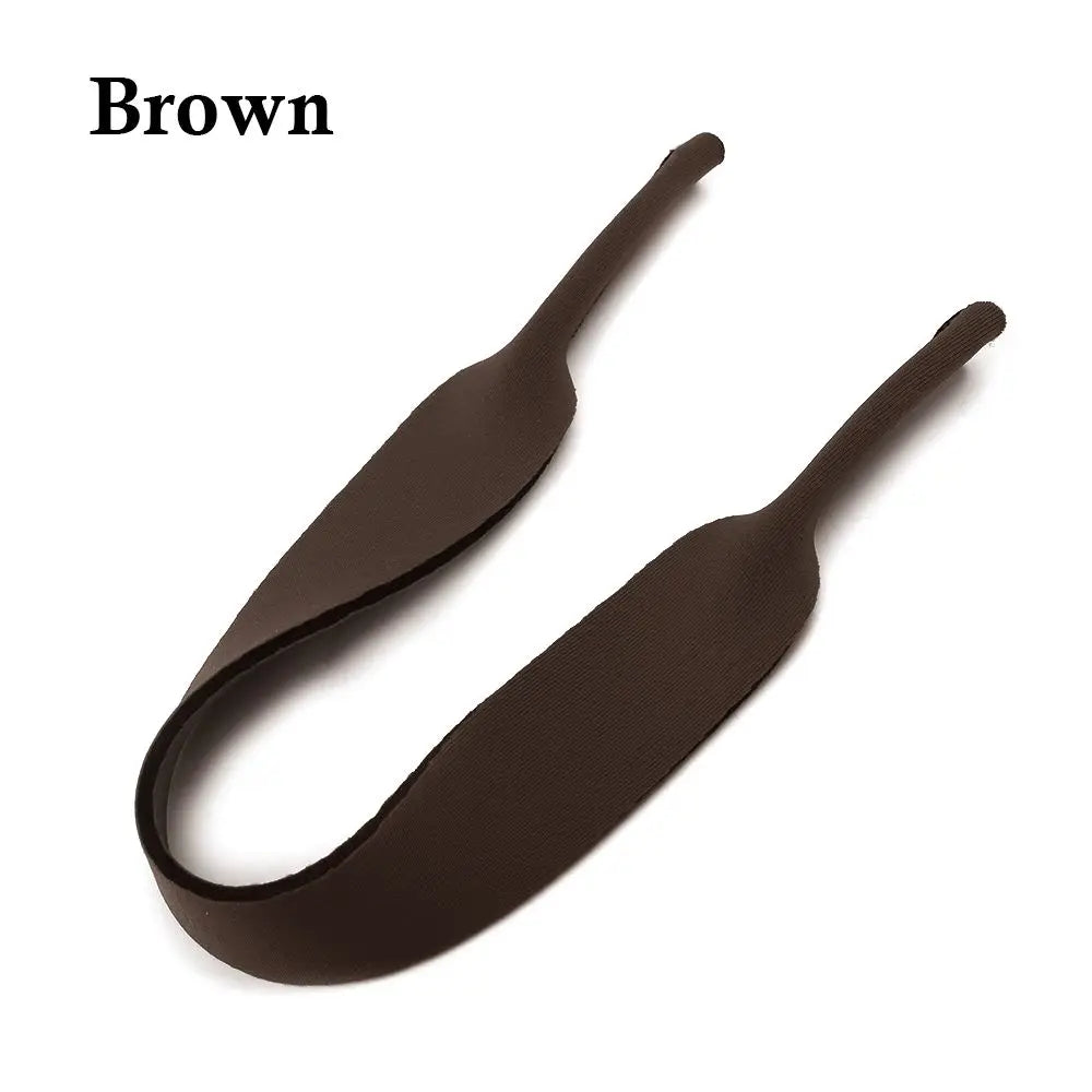 SWANS Neoprene Glasses Strap – Eyeglass & Sunglass Neck Cord Eyeglass Strap SWANS brown