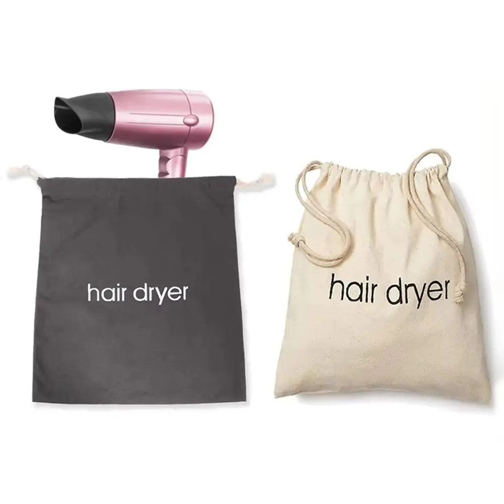Canvas Hair Dryer Storage Bag – Dustproof Drawstring Organizer Hair Tool Storage Bag SWANS