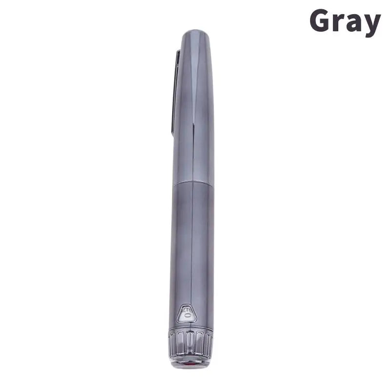 YOVIP Metal Reusable V4 Injection Pen – Adjustable 3ml Cassette Reusable Injection Pen SWANS Gray 1Pcs