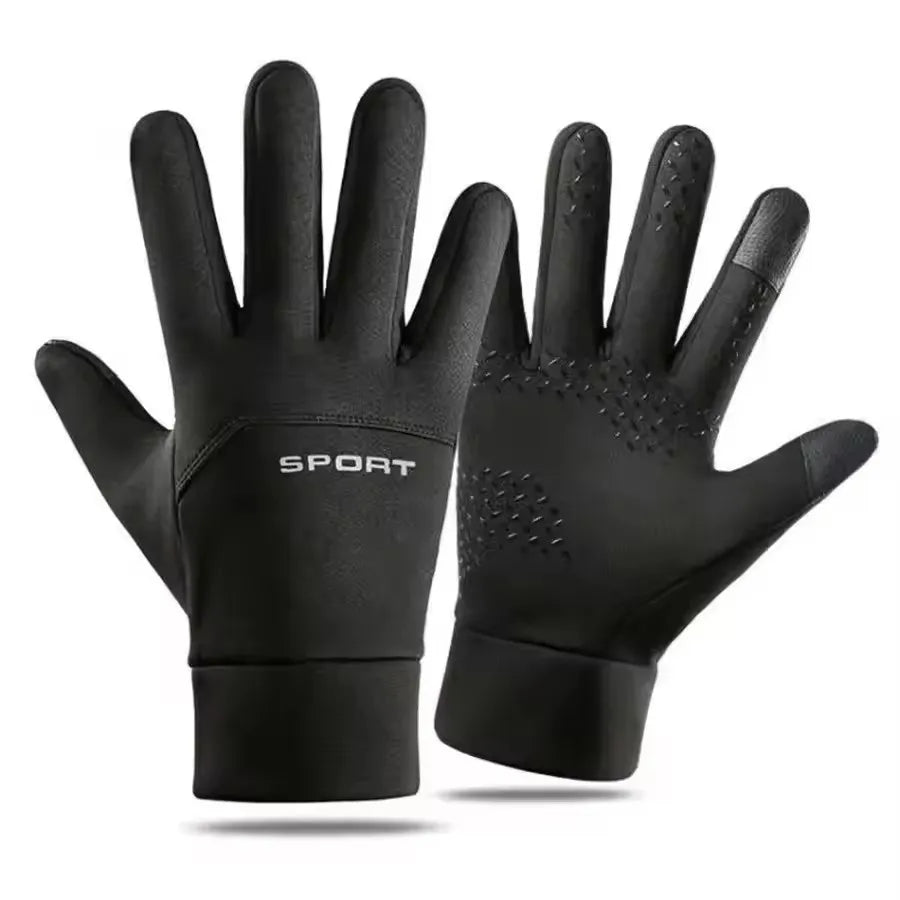 Windproof Waterproof Touch Screen Gloves – Running & Cycling Outdoor Sport Gloves SWANS Black XL
