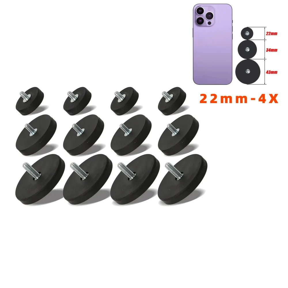 Magnetic Offroad Light Brackets 4-Pack – Universal LED Mounts LED Light Mount Bracket SWANS 22mm-4pcs