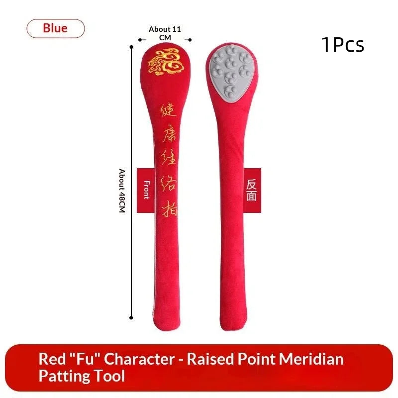 YOVIP Meridian Tapping Hammer – Traditional Wellness Massager Meridian Massage Hammer SWANS No plug Red