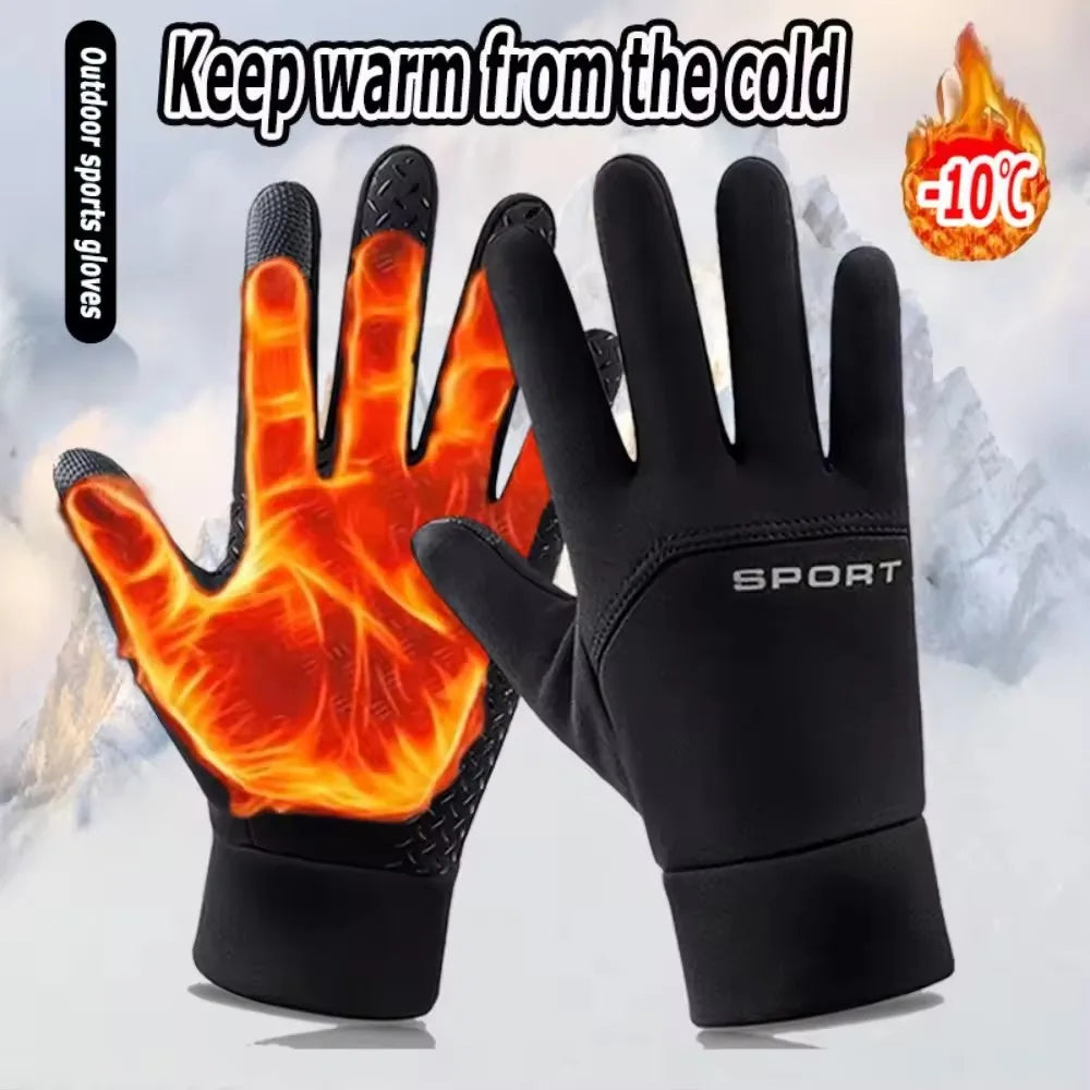 GAFASTWO Winter Touchscreen Fleece Gloves – Warm & Windproof Winter Knit Gloves SWANS